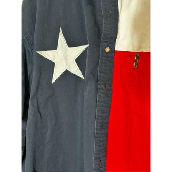 Rock Point size 2XL Texas flag long sleeve button down shirt - Picture 3 of 9